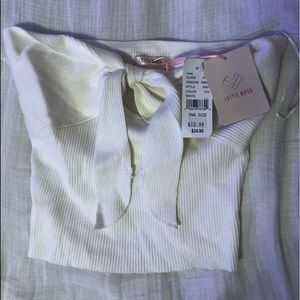 lottie moss strapless crop